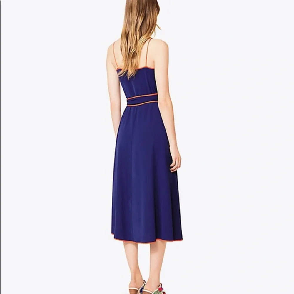 NWT $495 Tory Burch Grotto Wrap Midi Dress
